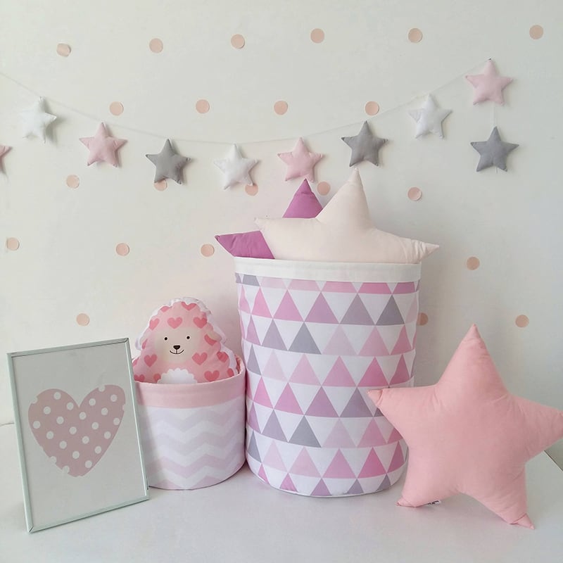 Корзина для игрушек девочке Pink Pastille