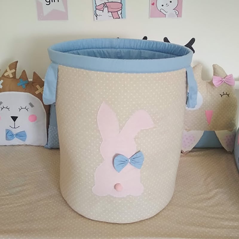 Корзина для игрушек девочке Зайка Розовые Щечки