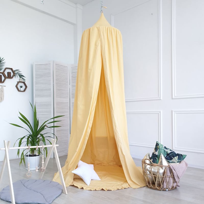Палатка шатер Pavilion Vanilla yellow satin