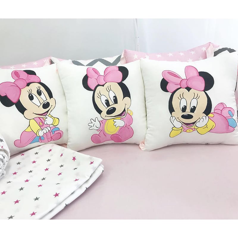 Бортики в кроватку ручной работы Minnie Mouse