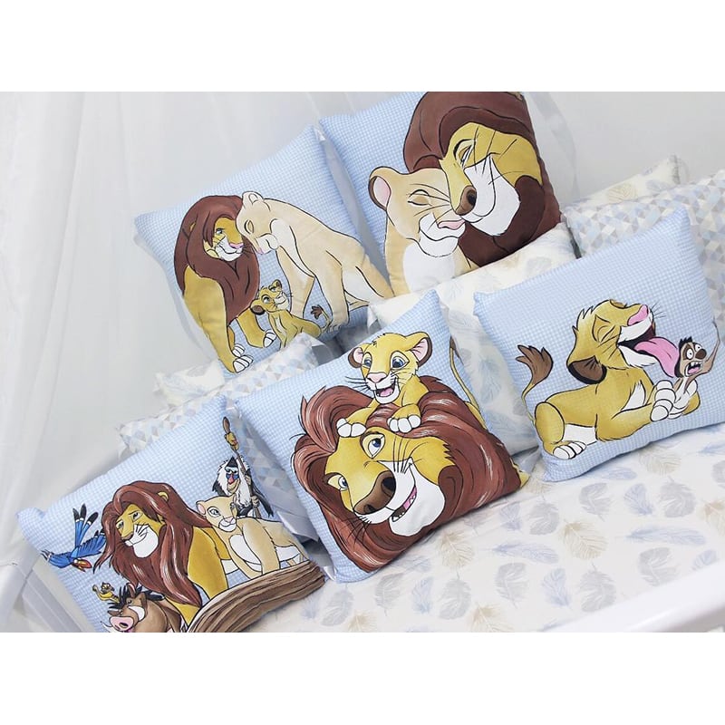 Бортики подушки в кроватку Lion Кing