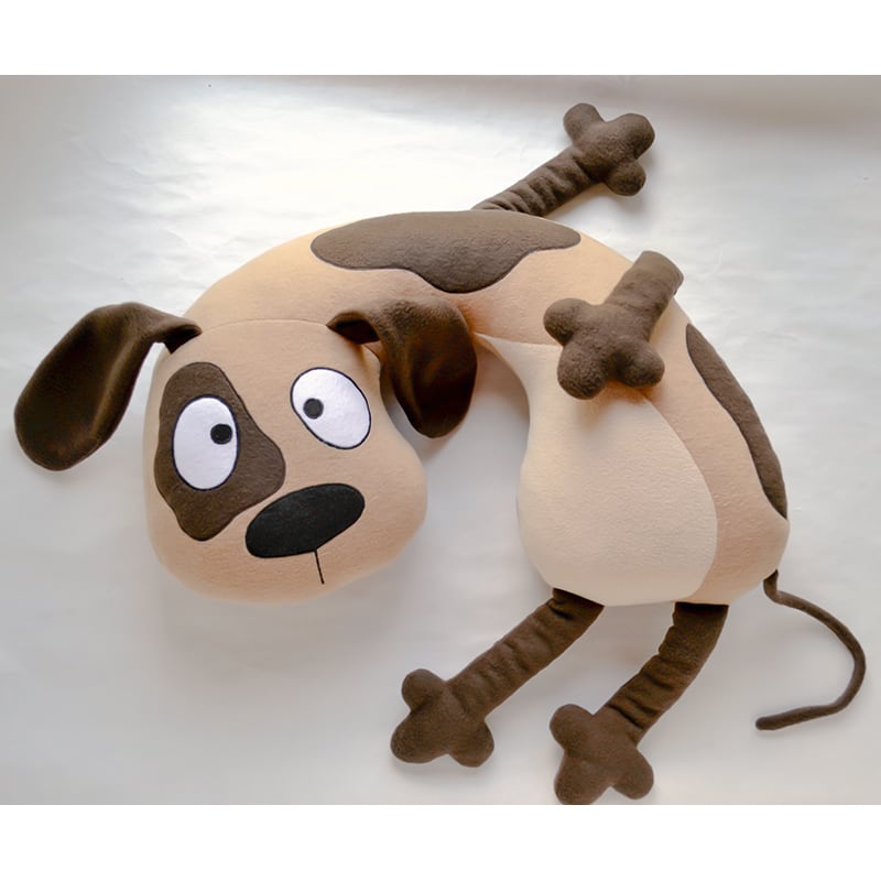 Детская подушка подголовник Brown Puppy