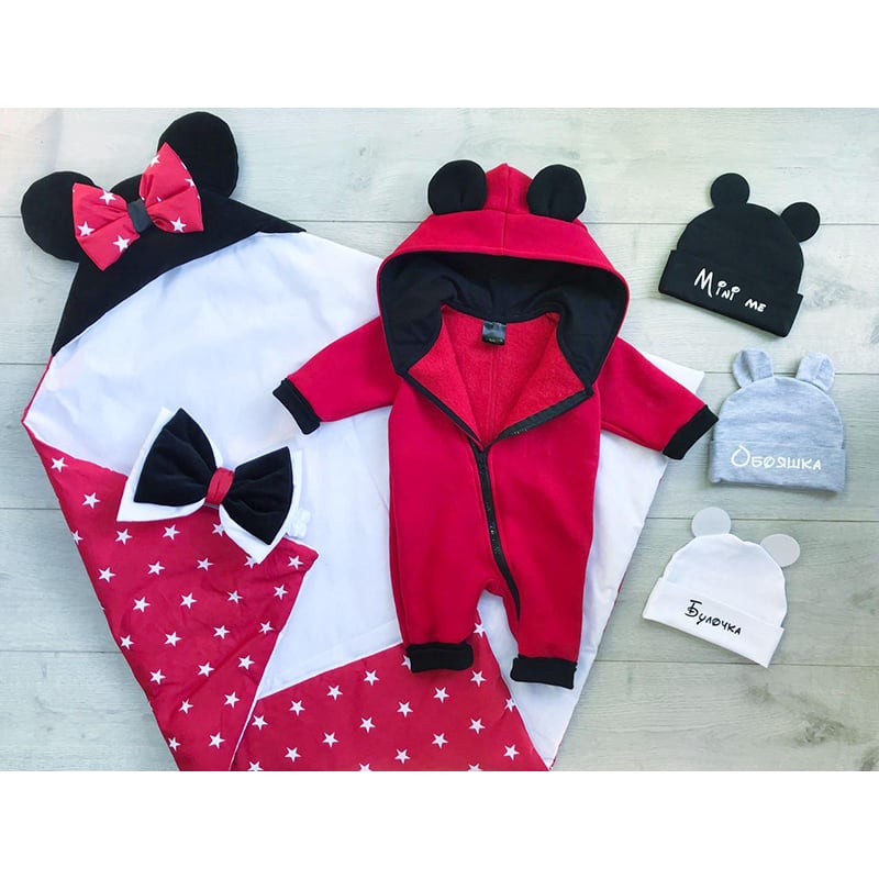 Комбинезон для новорожденных Mickey Mouse red jersey